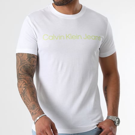 Calvin Klein - Maglietta Institutional Logo 2344 Bianco