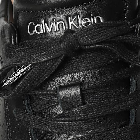 Calvin Klein - Formatori Low Top Lace Up Pelle 1429 Nero Mono Perf
