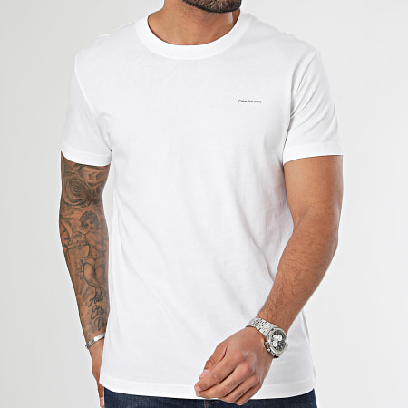 Calvin Klein - Lote De 2 Camisetas 5203 Blanco Rojo