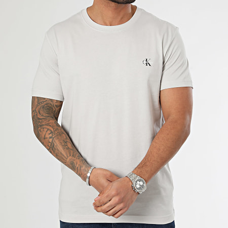 Calvin Klein - Lote de 2 camisetas 0199 Gris Beige