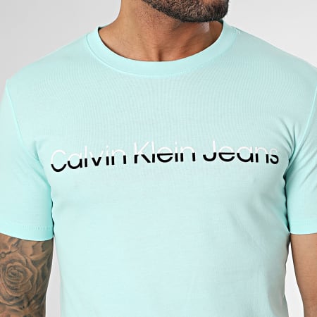 Calvin Klein - Maglietta 4682 Turchese chiaro
