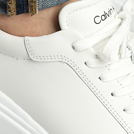 Calvin Klein - Zapatillas Low Top Lace Up 1016 Blanco Negro