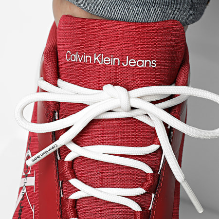 Calvin Klein - Eva Runner Low Lace 0968 Garnet Bright White Sneakers