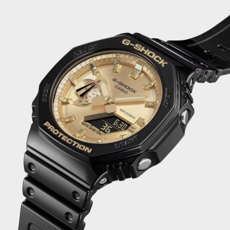 G-Shock - Orologio G-Shock GA-2100GB-1AER Oro Nero