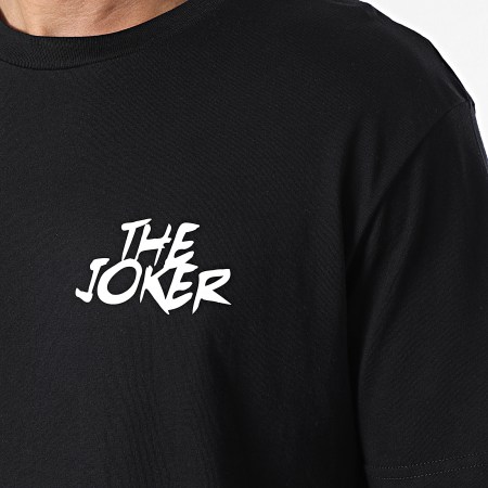 DC Comics - Tee Shirt Oversize Large Joker Chrome Noir