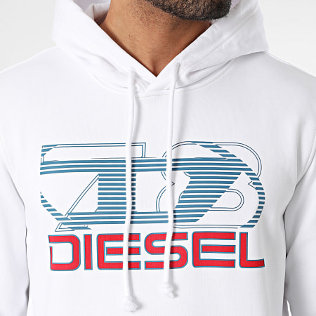 Diesel - Ginn Felpa con cappuccio A12516-0HAYT Bianco
