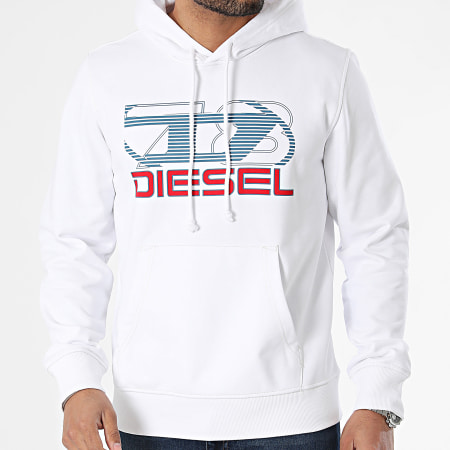 Diesel - Ginn Felpa con cappuccio A12516-0HAYT Bianco
