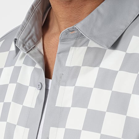 Frilivin - Set camicia a maniche corte e pantaloncini da jogging grigio-bianco
