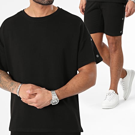 Frilivin - Ensemble Tee Shirt Et Short Jogging Noir