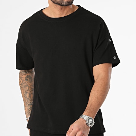 Frilivin - Ensemble Tee Shirt Et Short Jogging Noir