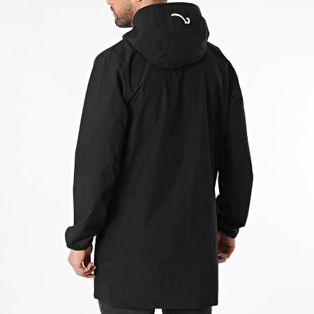 La Piraterie - Cortaviento con capucha Logo Negro Blanco