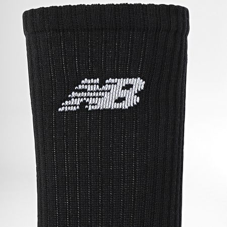 New Balance - Lote de 3 pares de calcetines LAS33863 Negro