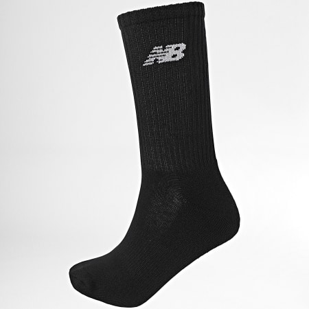 New Balance - Lote de 3 pares de calcetines LAS33863 Negro