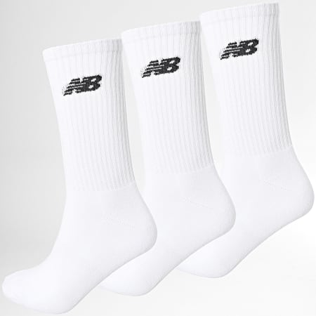 New Balance - Lote de 3 Pares de Calcetines LAS33863 Blanco