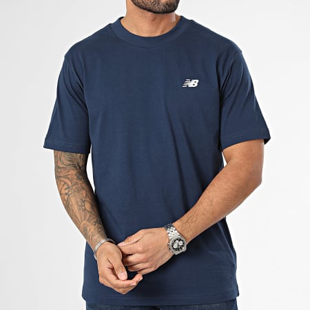 New Balance - Tee Shirt MT41509 Bleu Marine