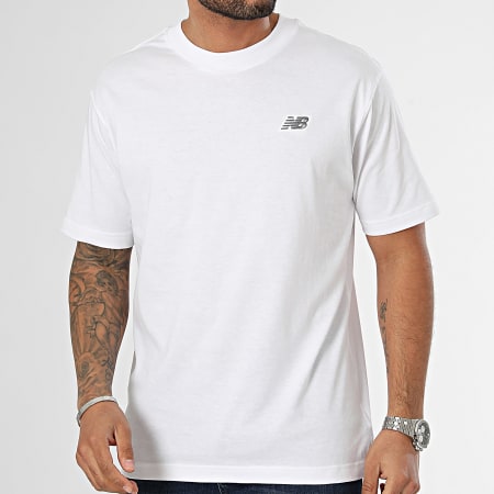 New Balance - Camiseta MT41509 Blanca