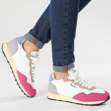 Pepe Jeans - Natch Basic Sneakers donna PLS40001 Deep Fushia Pink