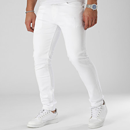 Pepe Jeans - Jeans slim con pinces PM207390TA20 Bianco