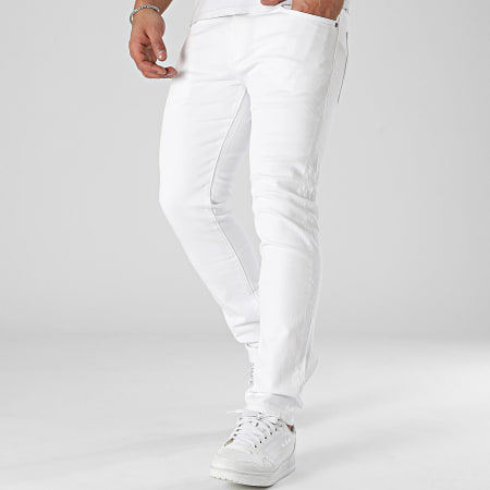 Pepe Jeans - Vaqueros estrechos con pinzas PM207390TA20 Blanco