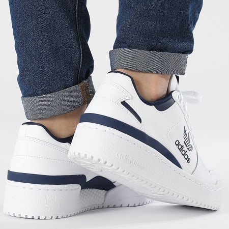 Adidas Originals - Baskets Femme Forum Bold J IF1172 Footwear White Night Indigo Bright Blue