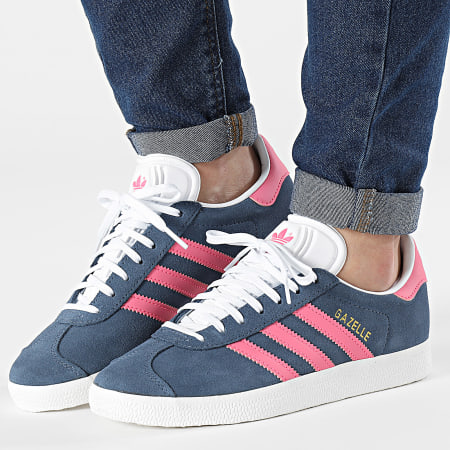 Adidas Originals - Sneakers Gazelle Donna ID3189 Preloved Ink Lucid Pink Gold Metallic