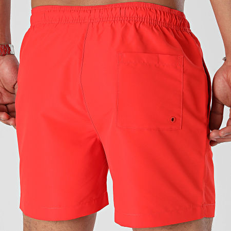 Calvin Klein - Pantalón corto de baño con cordón mediano 1004 Rojo