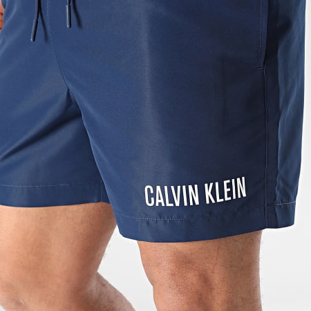Calvin Klein - Shorts de baño Medium Double WB 0992 Azul Marino