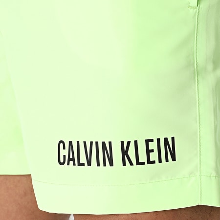 Calvin Klein - Shorts de baño Medium Double WB 0992 Verde lima