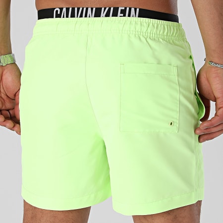 Calvin Klein - Pantaloncini da bagno medi Double WB 0992 Verde lime