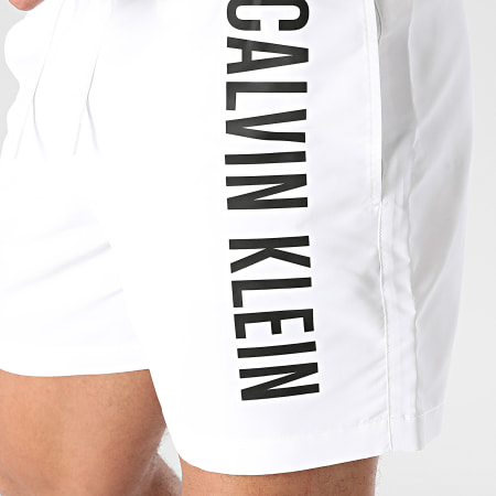 Calvin Klein - Short De Bain Medium Drawstring 1004 Blanc
