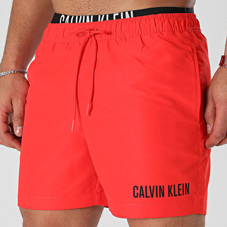 Calvin Klein - Short De Bain Medium Double WB 0992 Rouge