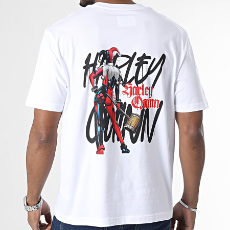 DC Comics - Harley Oversize Camiseta Large Blanco