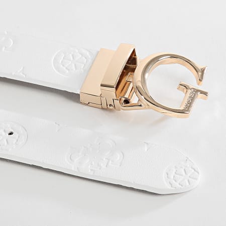 Guess - Cintura da donna reversibile BM7861-P3430 Bianco Grigio Oro