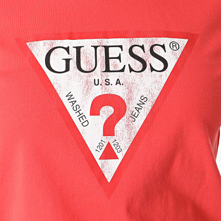 Guess - Camiseta mujer W2BI69-K8FQ1 Rojo