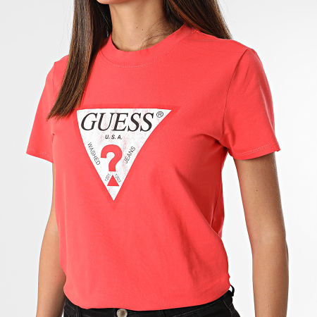 Guess - Camiseta mujer W2BI69-K8FQ1 Rojo