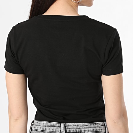 Guess - Camiseta Slim Strass Mujer W4GI29-J1314 Negro