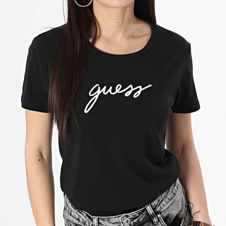Guess - Camiseta mujer O4RM09-KBBU1 Negro