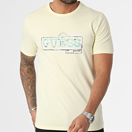Guess - Camiseta M4GI26-J1314 Amarillo