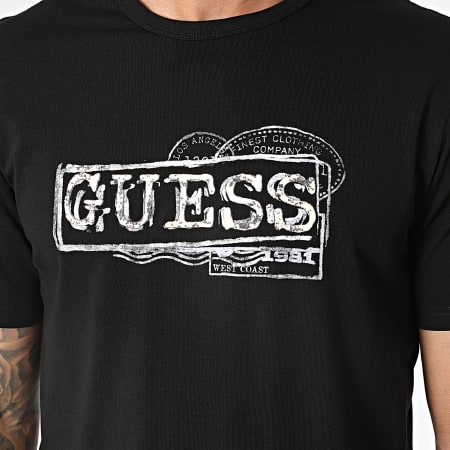 Guess - Camiseta M4GI26-J1314 Negro