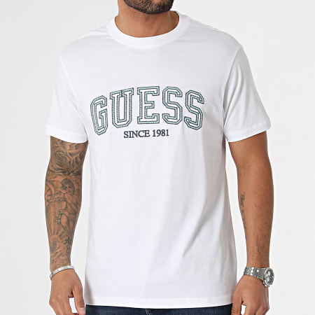 Guess - Camiseta M4GI62-I3Z14 Blanca