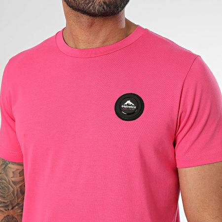 Helvetica - Tee Shirt Ajaccio Rose Fuchsia