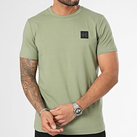 Helvetica - Foster Tee Shirt Verde Khaki