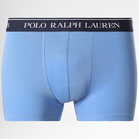 Polo Ralph Lauren - Lot De 5 Boxers Rouge Gris Chiné Bleu Clair Bleu Roi Bleu Marine