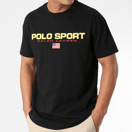 Polo Sport Ralph Lauren - Tee Shirt Regular Logo Sport Noir