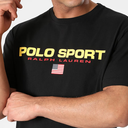 Polo Sport Ralph Lauren - Tee Shirt Regular Logo Sport Noir
