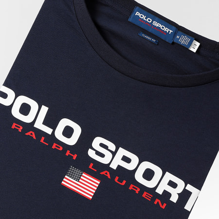 Polo Sport Ralph Lauren - Tee Shirt Regular Logo Sport Bleu Marine