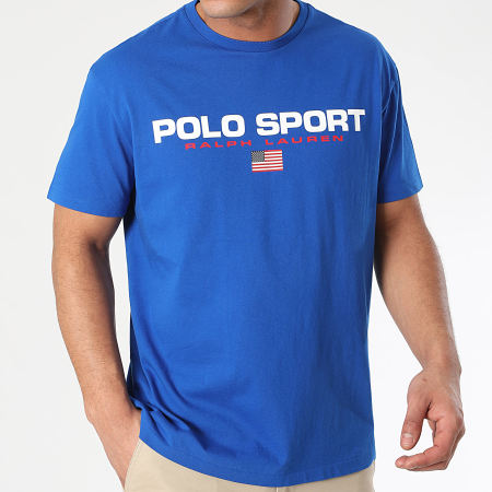 Polo Sport Ralph Lauren - Maglietta Sport Logo Blu Reale
