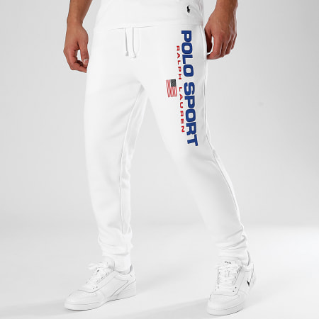 Polo Sport Ralph Lauren - Pantaloni da jogging sportivi con logo, bianco