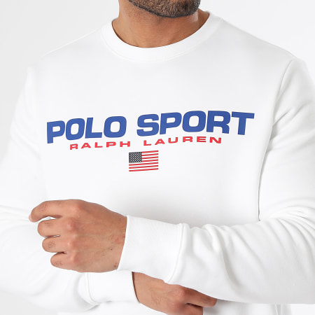 Polo Sport Ralph Lauren - Crewneck Sweat Sport Logo Blanco