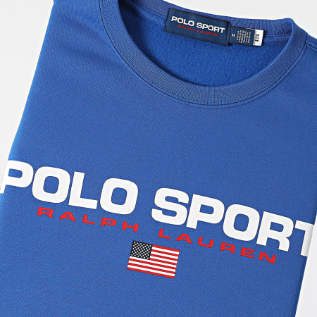 Polo Sport Ralph Lauren - Felpa girocollo Sport Logo Blu Reale